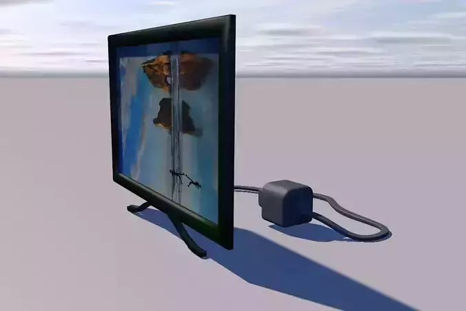 screen flat television with cord