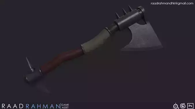 Axe for game 3D model