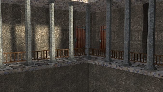 Castle in minecraft 3D model