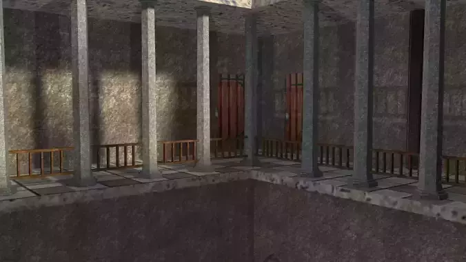 Castle in minecraft 3D model