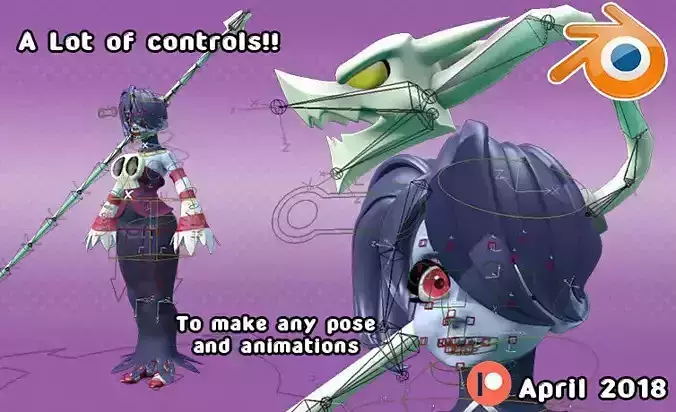 Squigly From SkullGirls NSFW 3D printable