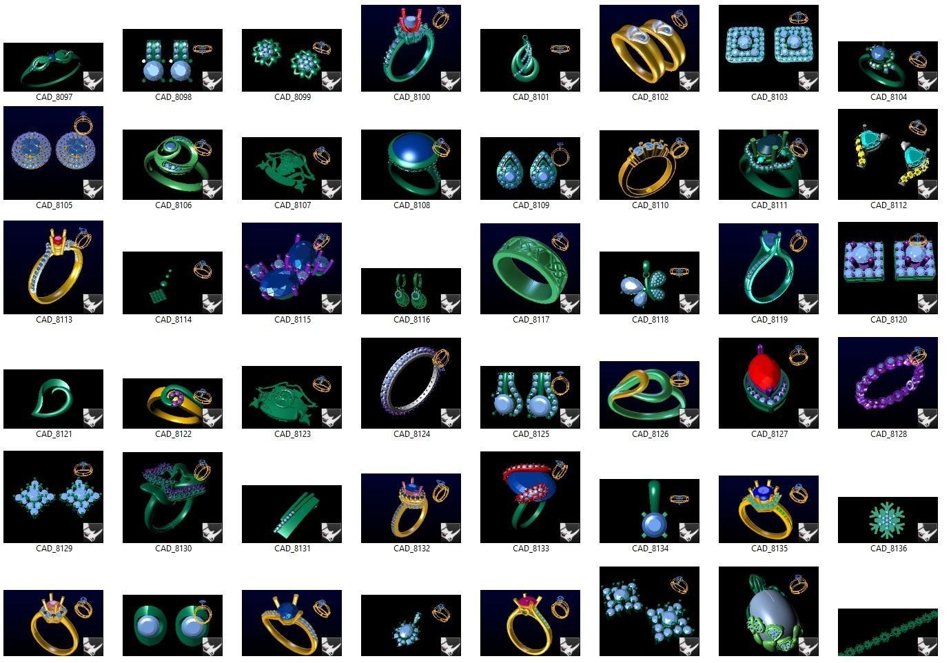 BULK-3DM-With Gems-MIX 1000 Files-1 3D print model_2