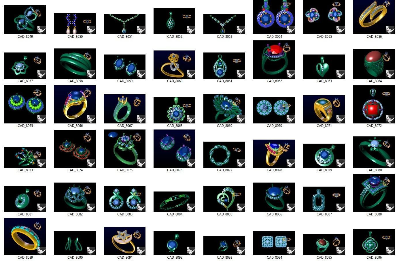 BULK-3DM-With Gems-MIX 1000 Files-1 3D print model_1