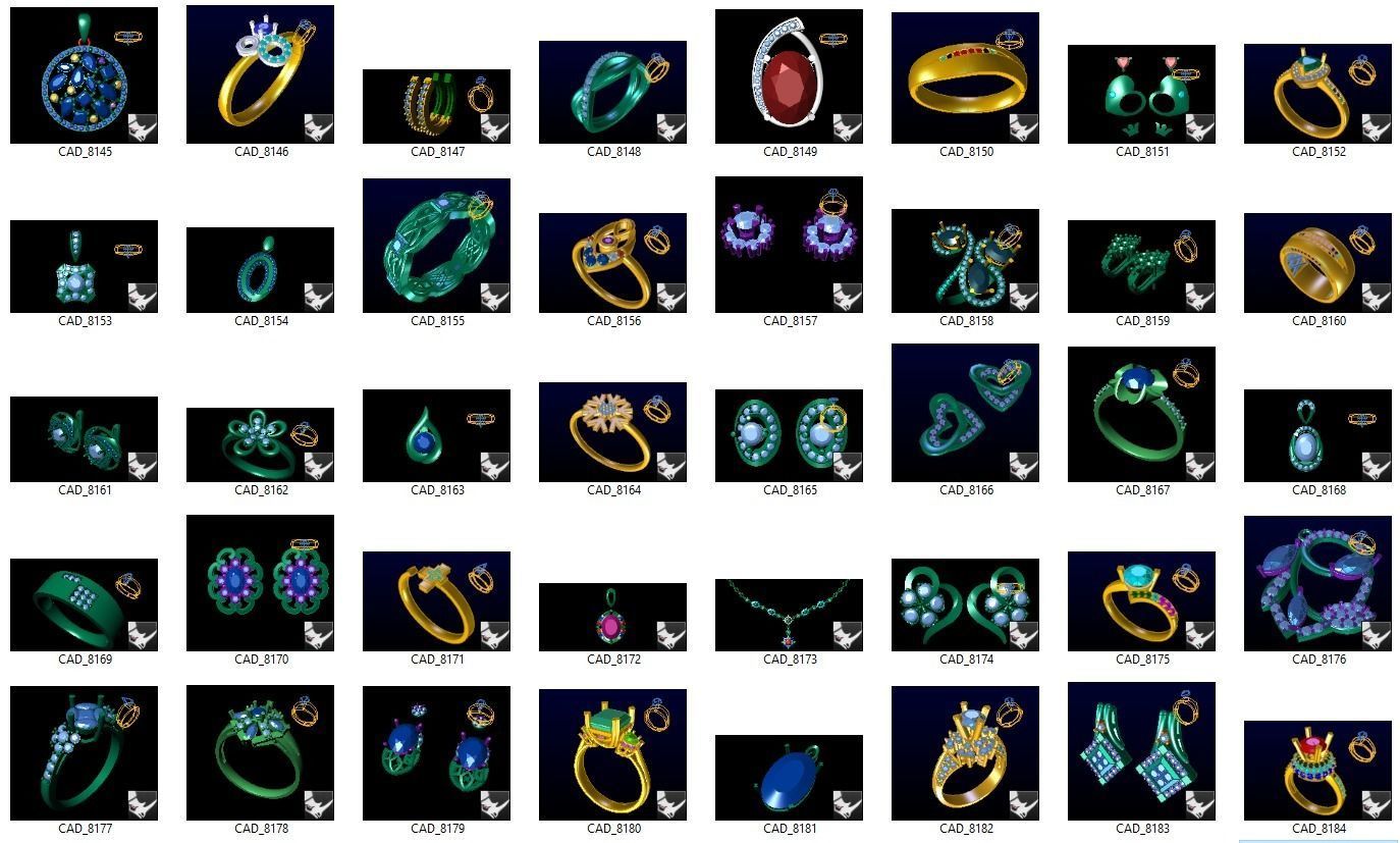 BULK-3DM-With Gems-MIX 1000 Files-1 3D print model_3