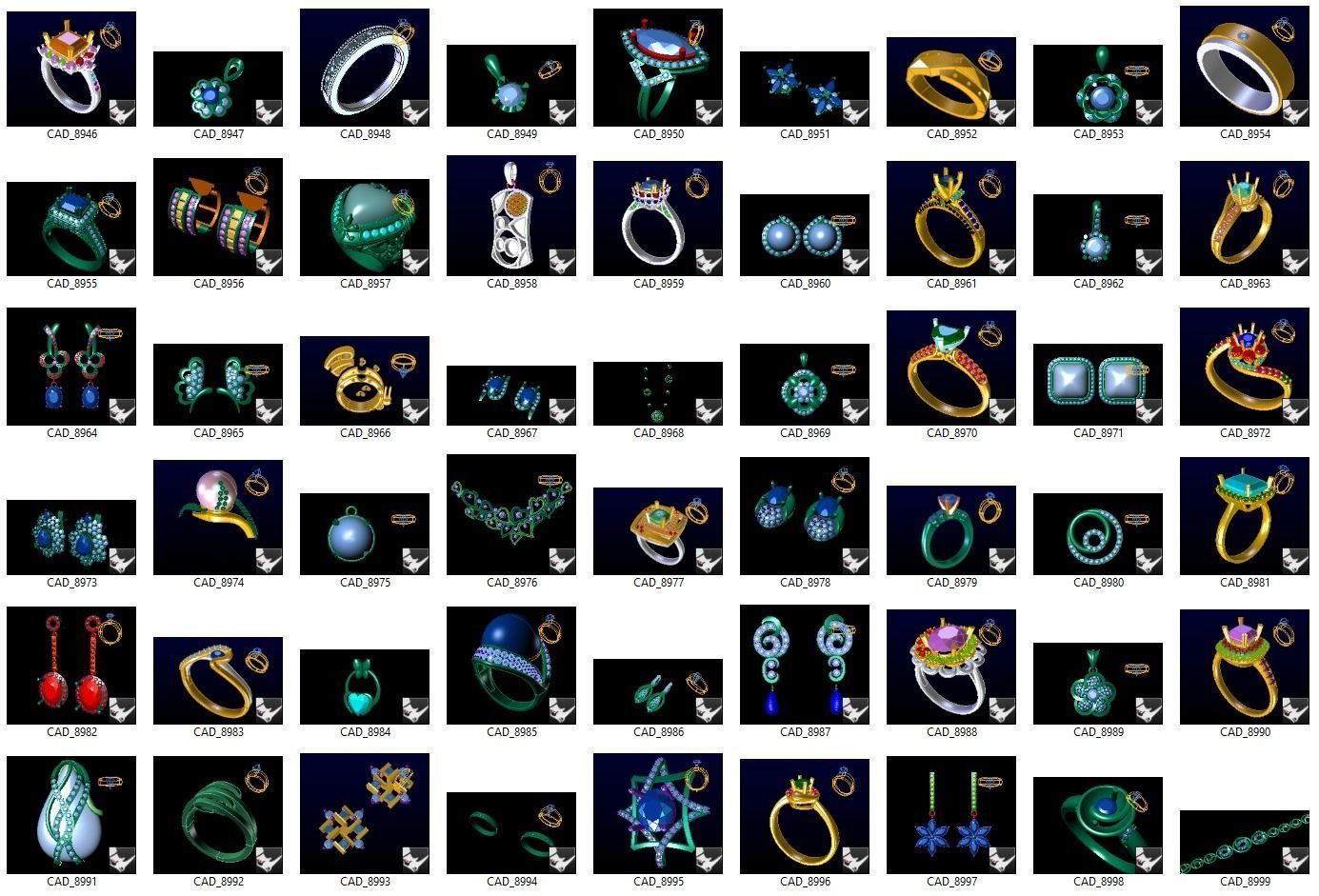 BULK-3DM-With Gems-MIX 1000 Files-1 3D print model_18