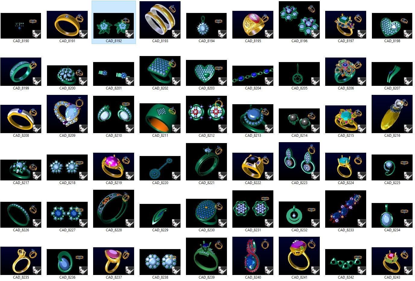 BULK-3DM-With Gems-MIX 1000 Files-1 3D print model_4