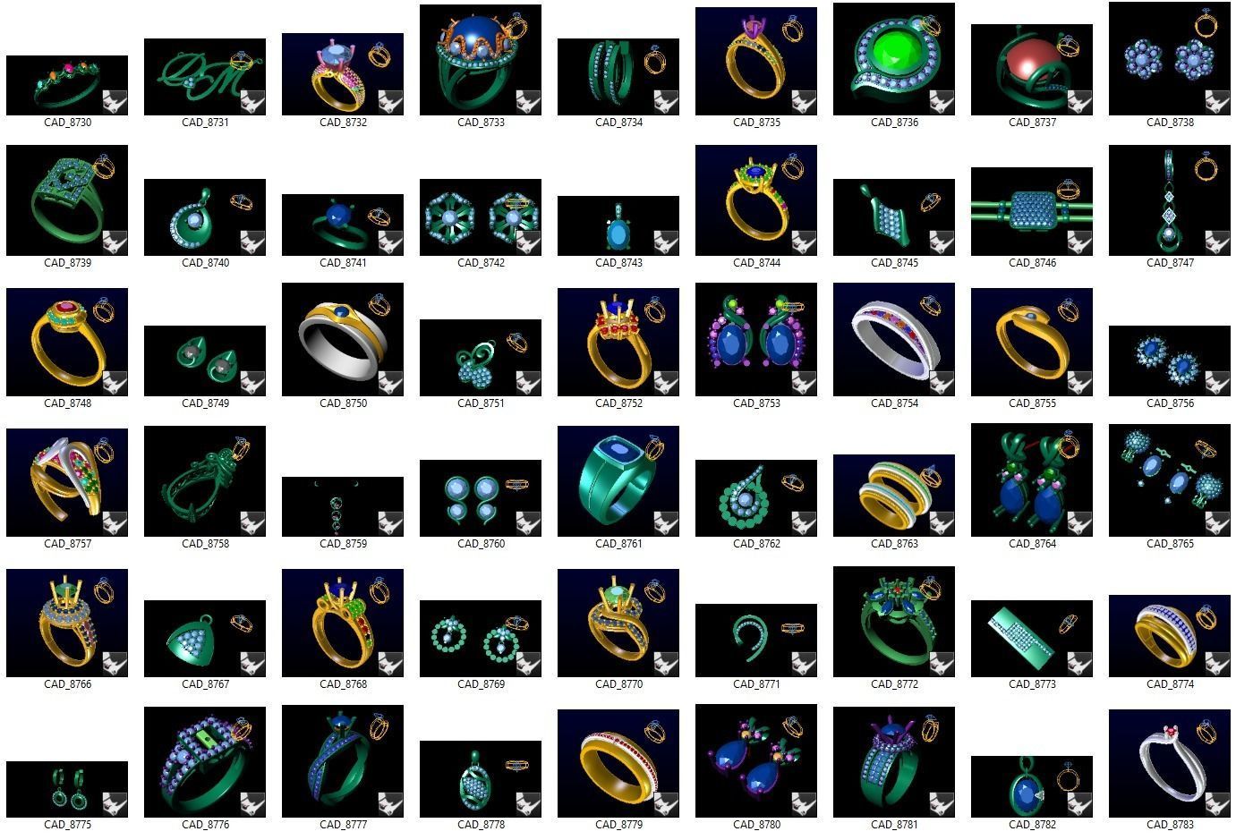 BULK-3DM-With Gems-MIX 1000 Files-1 3D print model_14