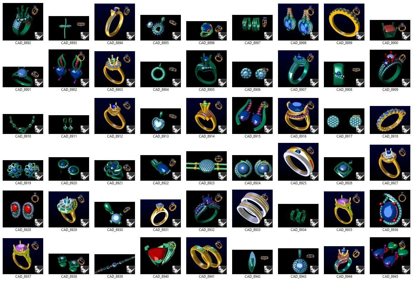 BULK-3DM-With Gems-MIX 1000 Files-1 3D print model_17