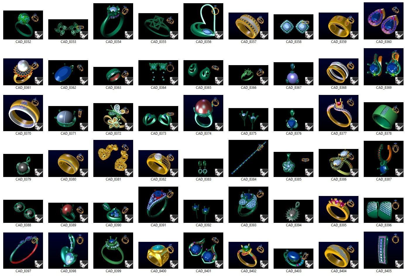 BULK-3DM-With Gems-MIX 1000 Files-1 3D print model_7