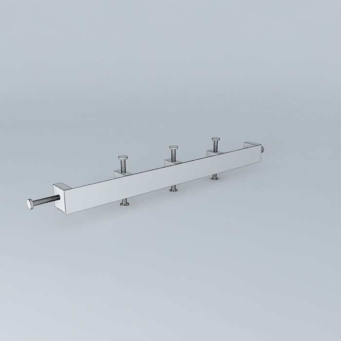 Laminating clamp 3D model_4