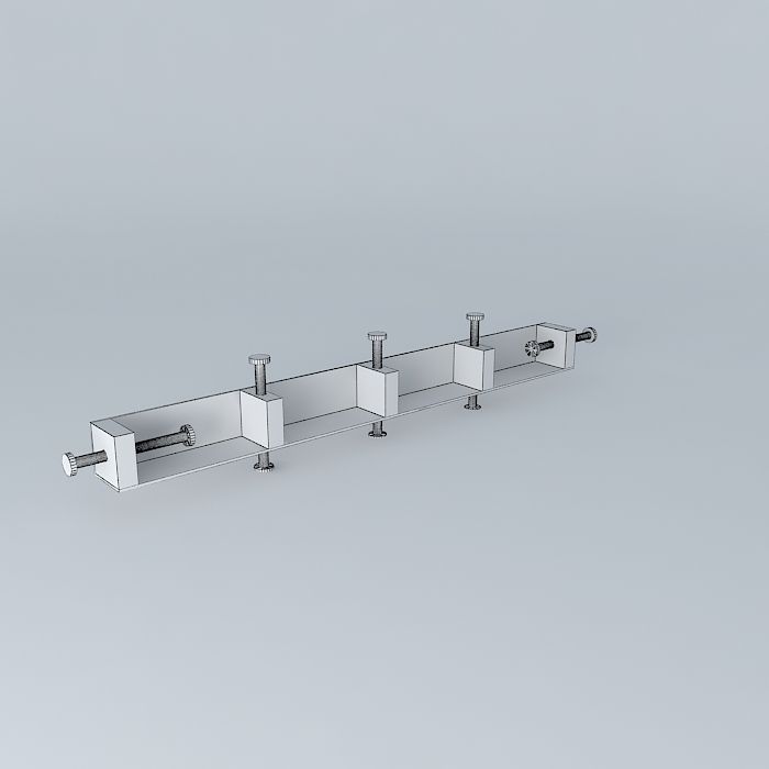 Laminating clamp 3D model_3