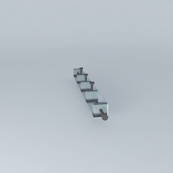 Laminating clamp 3D model_2