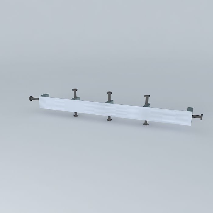Laminating clamp 3D model_1
