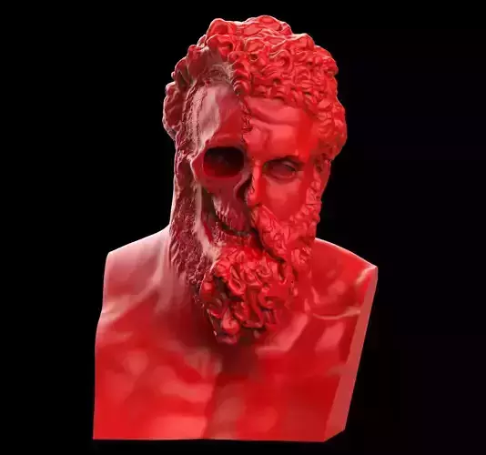 Hercules Ripped Face 3D print model