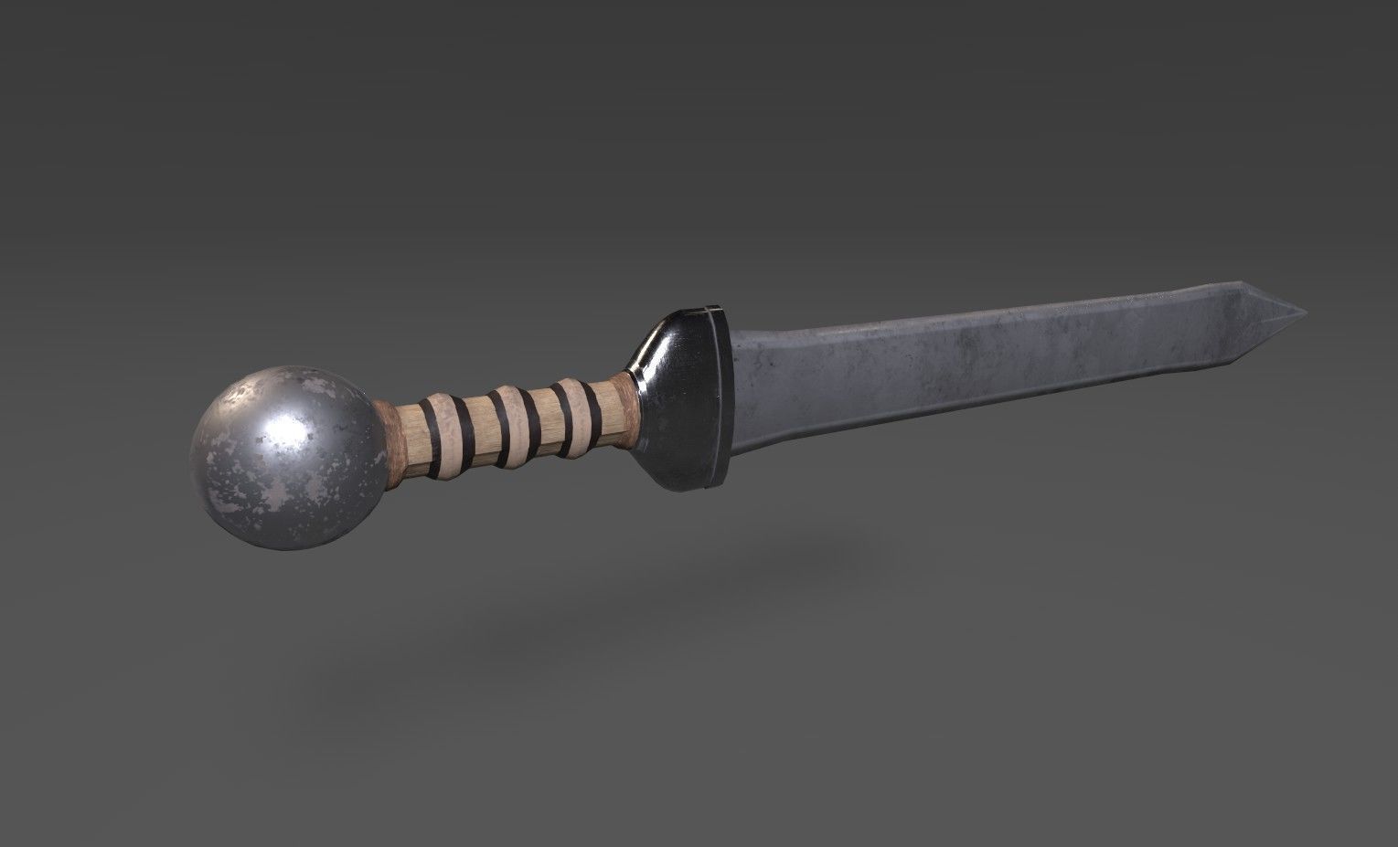 Sword Gladius Low-poly 3D model_4