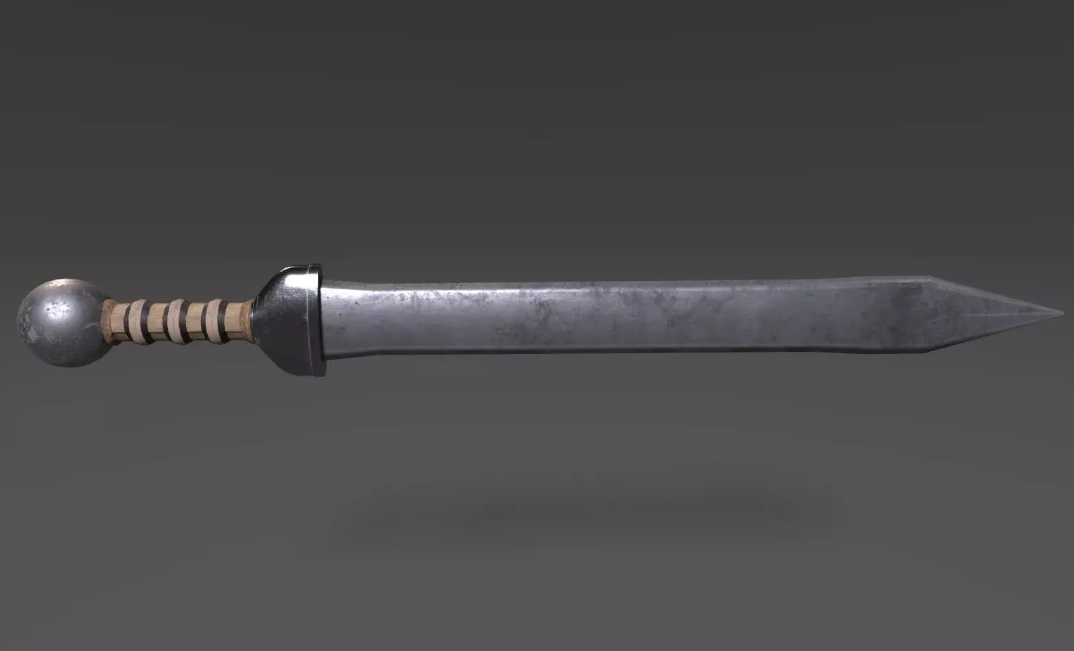 Sword Gladius Low-poly 3D model_0