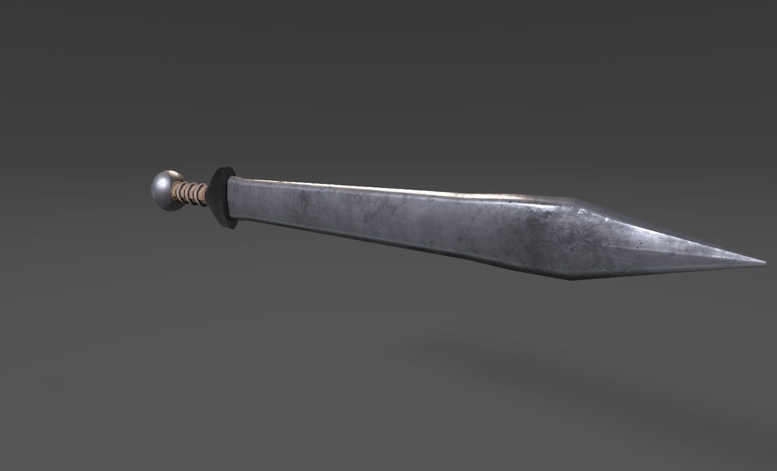 Sword Gladius Low-poly 3D model_3