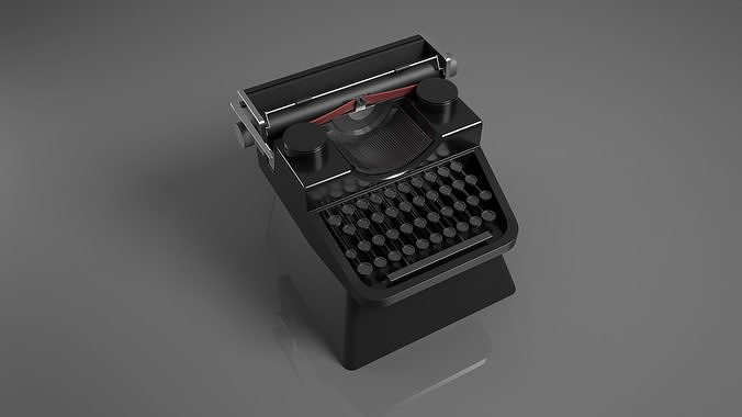 Typewritter Cherry MX custom Keycap 3D print model