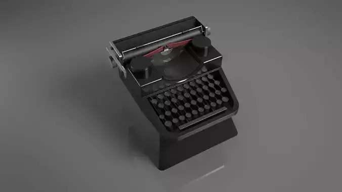 Typewritter Cherry MX custom Keycap 3D print model