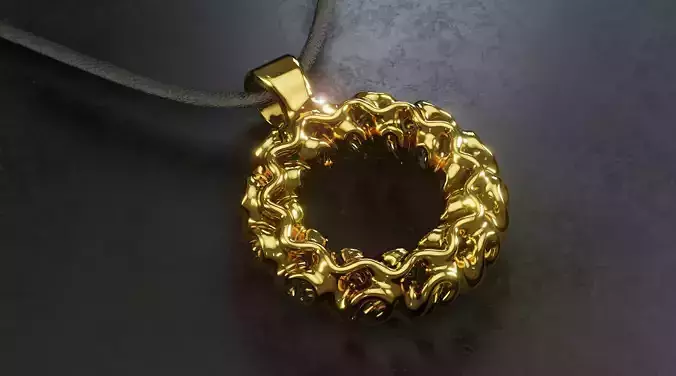 Gyroid Torus Pendant - Printable 3D print model