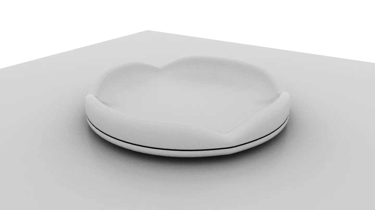 The Ashtray heart shaped table 3D model_0