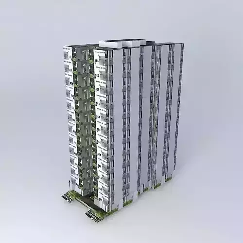 Building in Rio de Janeiro 3D model