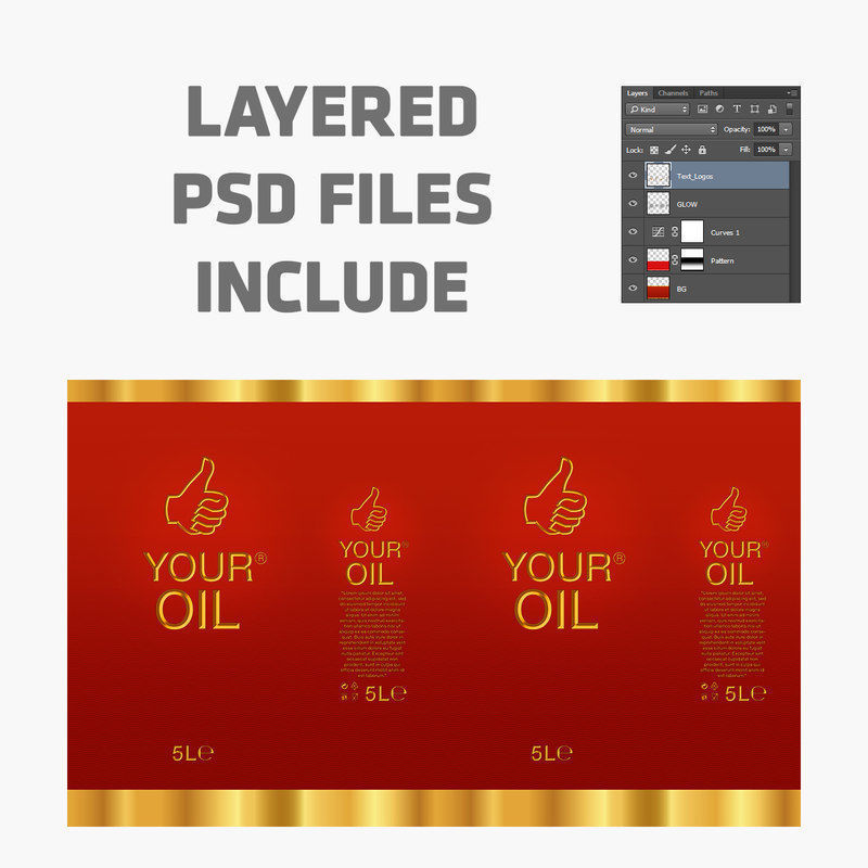 oil 5 liter 3D model_8