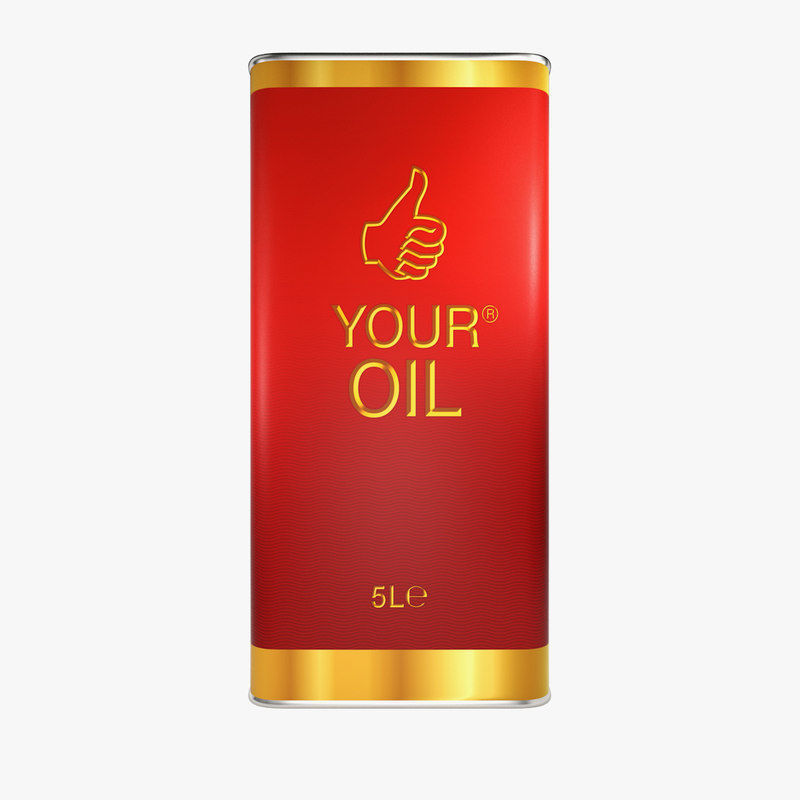 oil 5 liter 3D model_2
