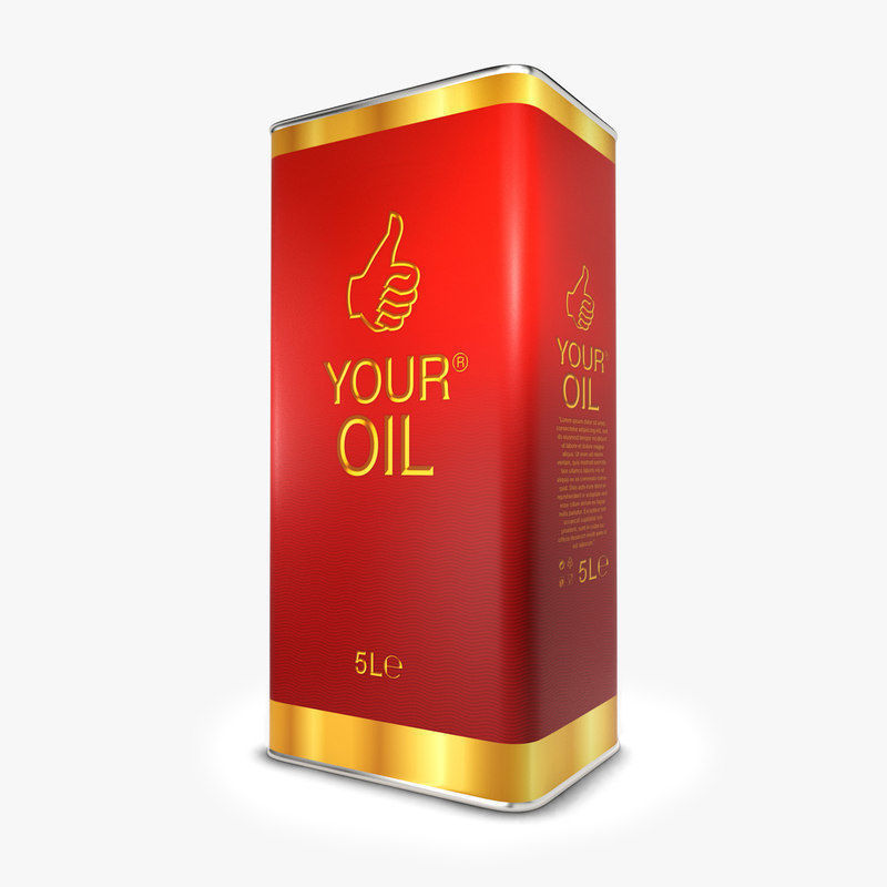 oil 5 liter 3D model_1