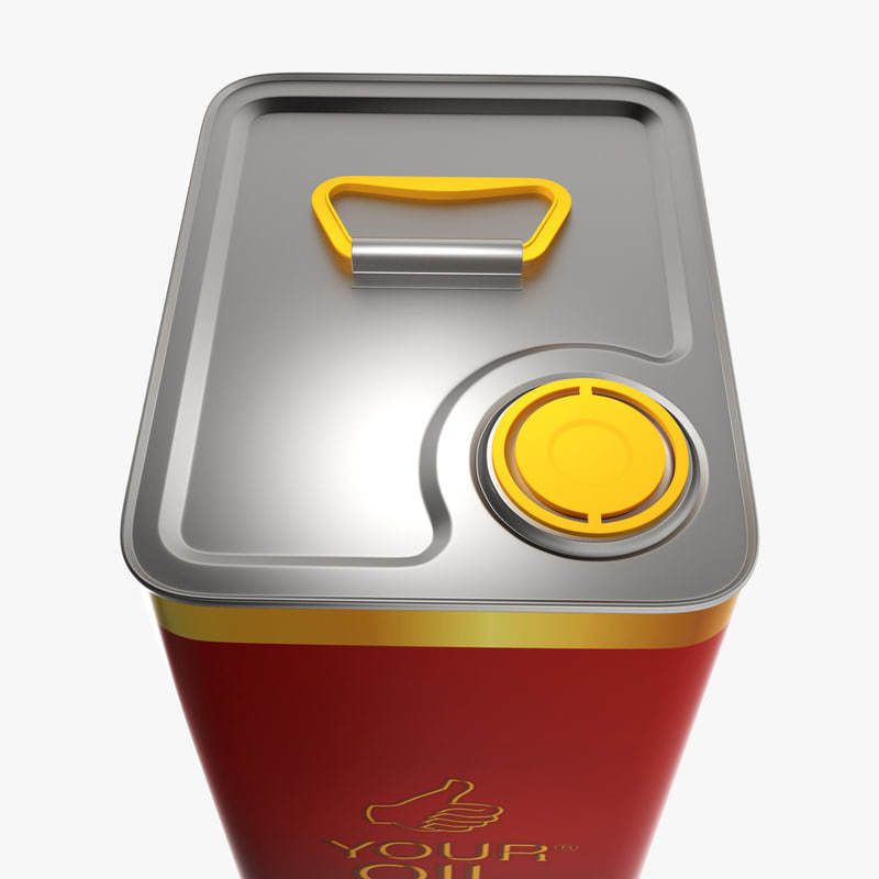 oil 5 liter 3D model_4