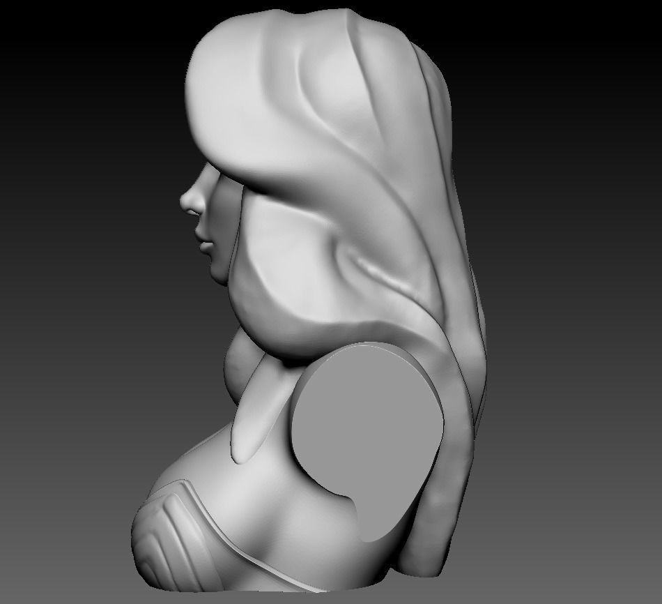 Bust - Wonder Woman 3D print model_14