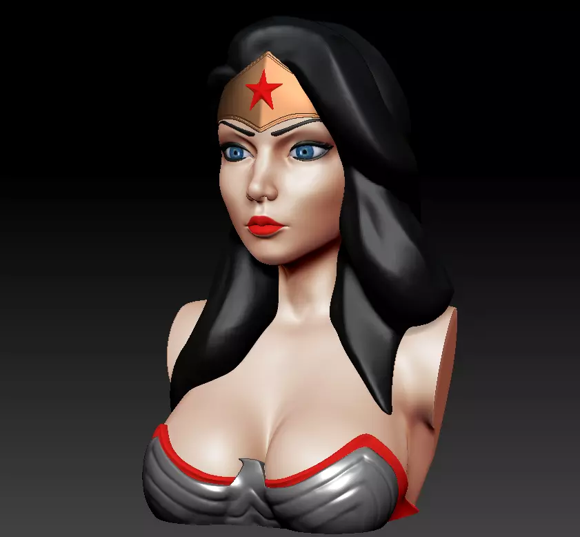 Bust - Wonder Woman 3D print model_0