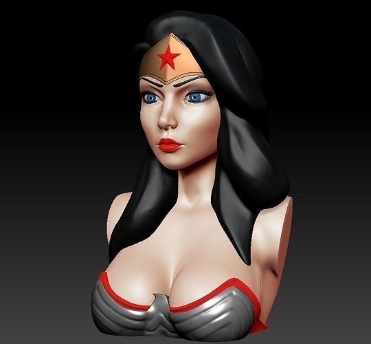Bust - Wonder Woman 3D print model
