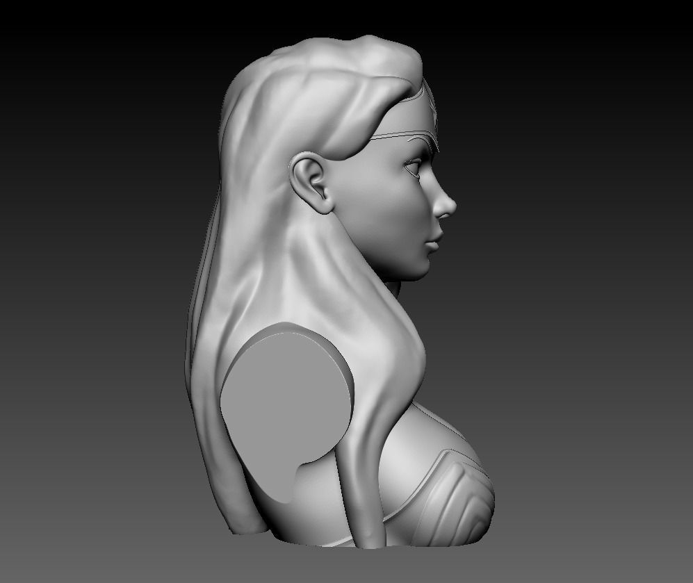 Bust - Wonder Woman 3D print model_16
