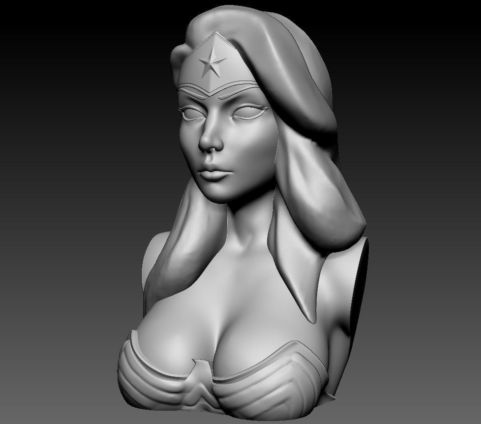 Bust - Wonder Woman 3D print model_18