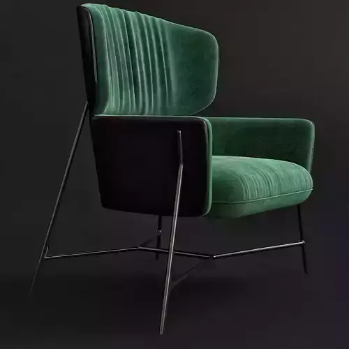 Caristo High Back Armchair by SP01 3d model