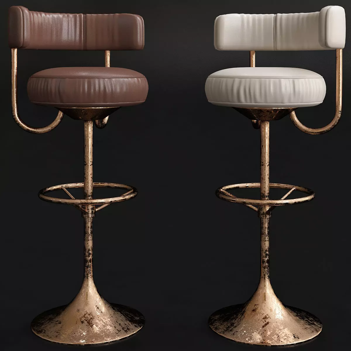 Bar stools design 3d model 3D model_0