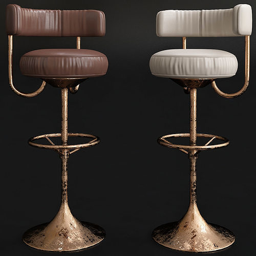 Bar stools design 3d model 3D model