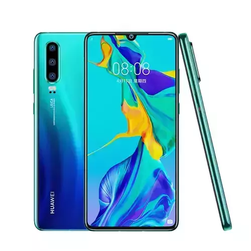 3d model of huawei P30 mobile phone 3D model