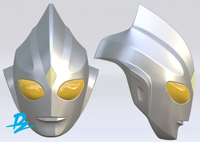 Mask Ultraman Tiga 3D print model