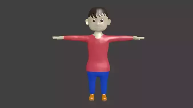 3d boy low