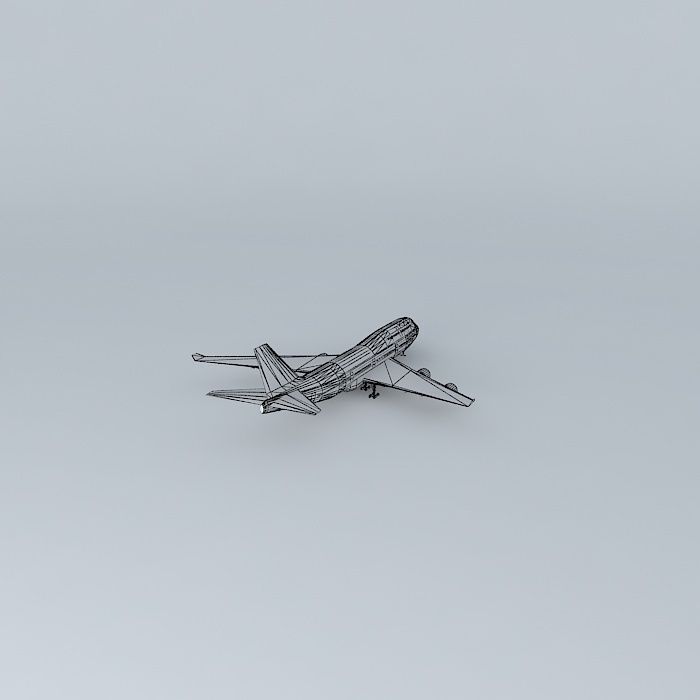 Plane in Viracopos 3D model_4