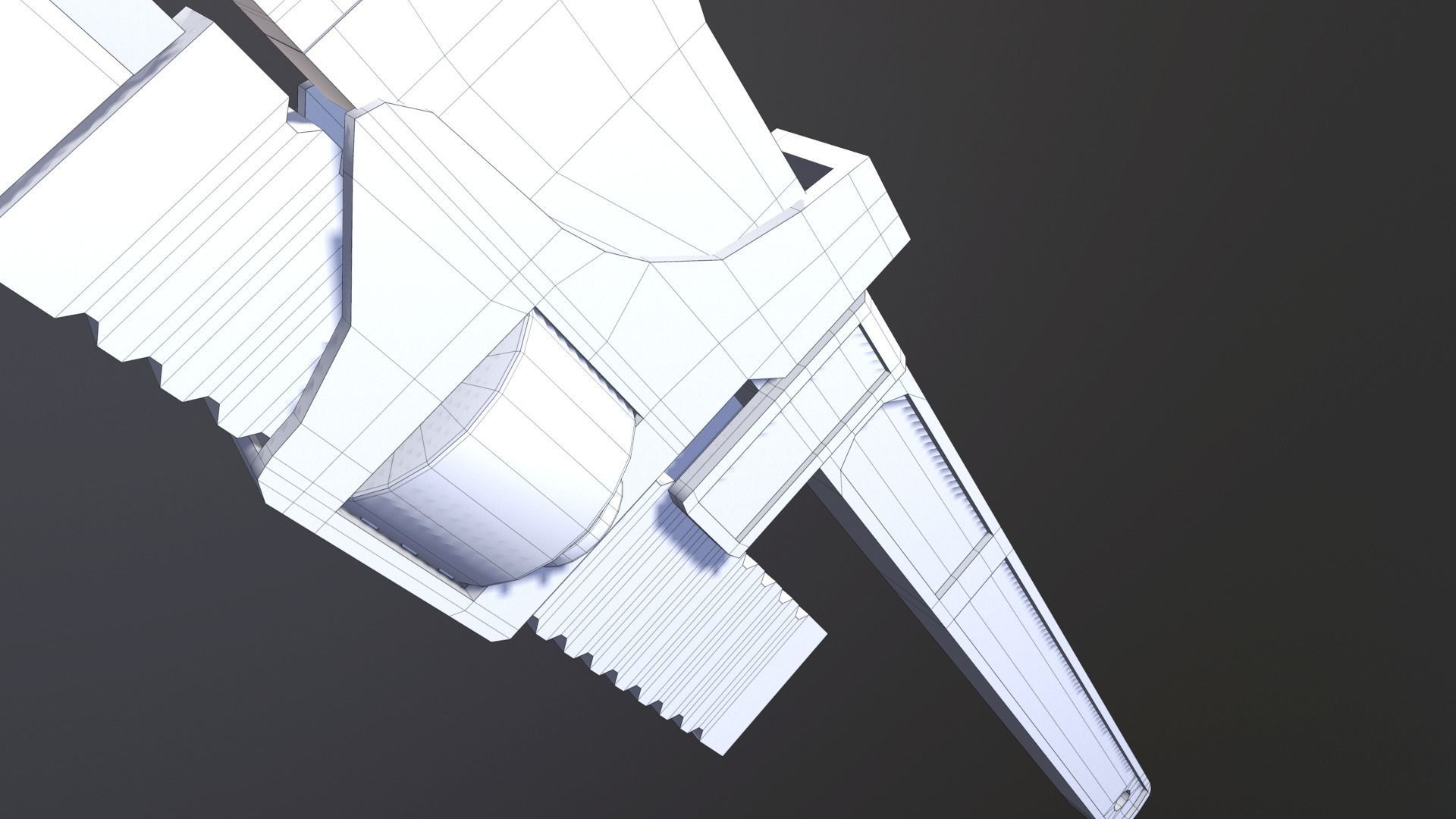 Wrench Game Ready Low-poly 3D model_12