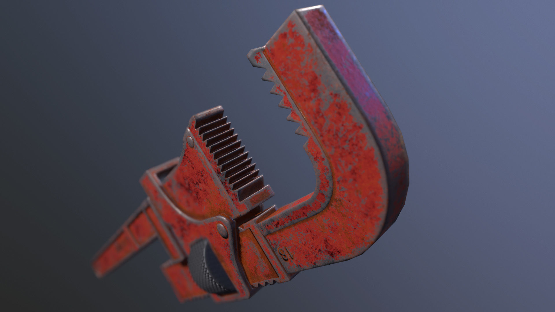 Wrench Game Ready Low-poly 3D model_3