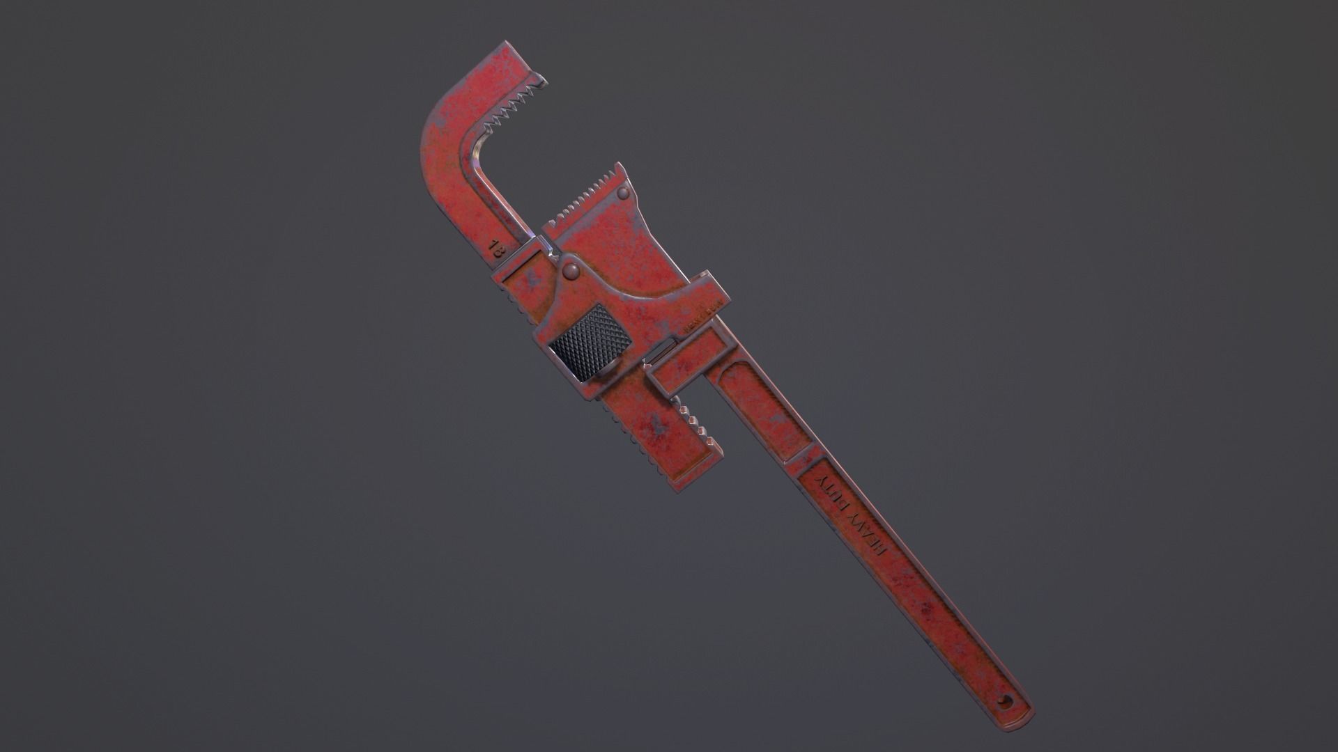 Wrench Game Ready Low-poly 3D model_6