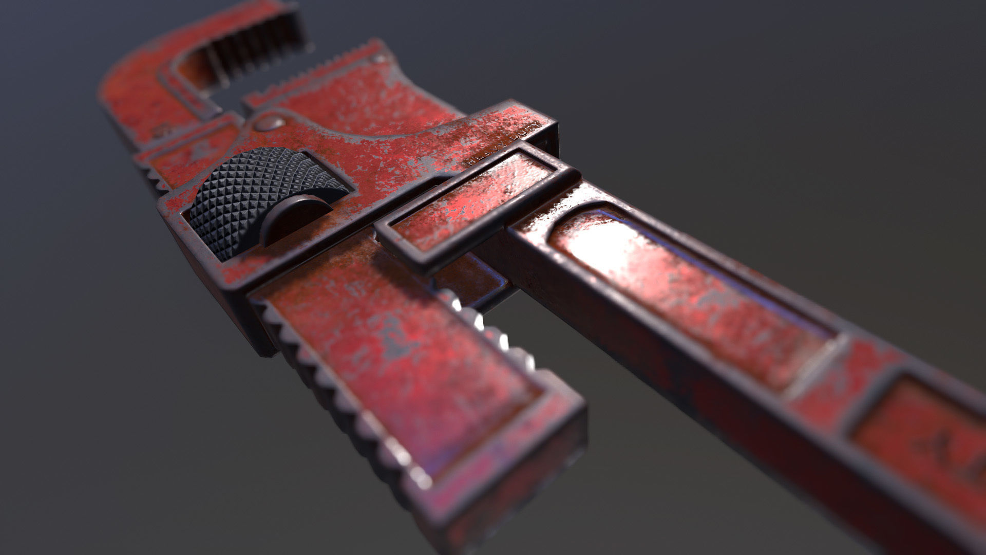 Wrench Game Ready Low-poly 3D model_1