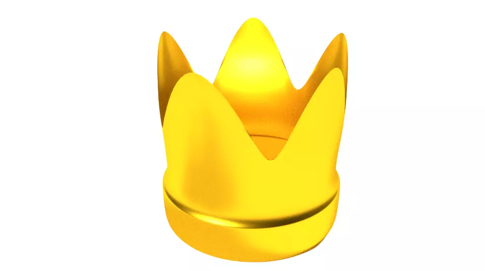 Crown Low-poly 3D model_0
