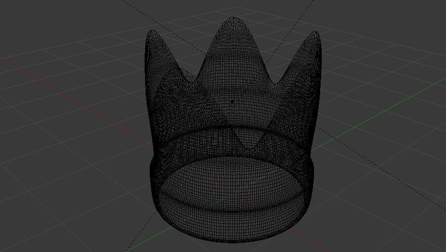 Crown Low-poly 3D model_4