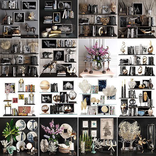 Collection Decoration sets Vol 03 3D model