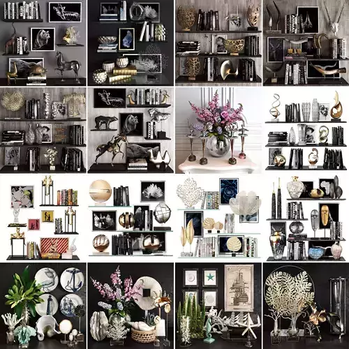 Collection Decoration sets Vol 03 3D model